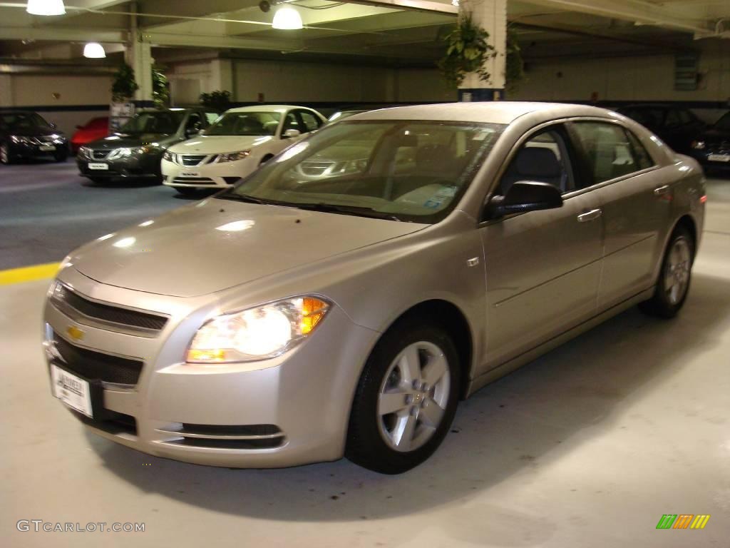 2008 Malibu LS Sedan - Silverstone Metallic / Titanium Gray photo #1
