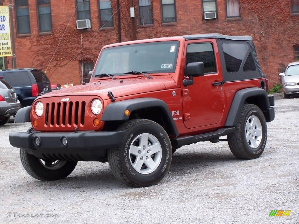 2009 Wrangler X 4x4 - Sunburst Orange Pearl Coat / Dark Slate Gray/Medium Slate Gray photo #2