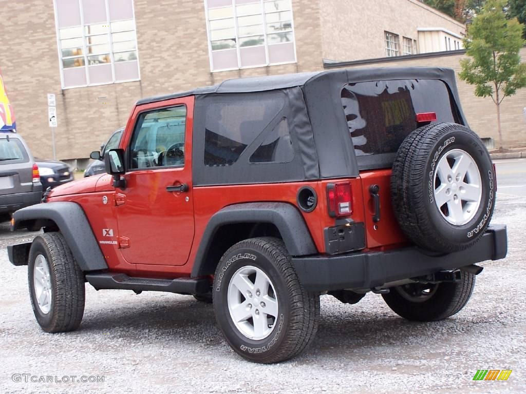 2009 Wrangler X 4x4 - Sunburst Orange Pearl Coat / Dark Slate Gray/Medium Slate Gray photo #3