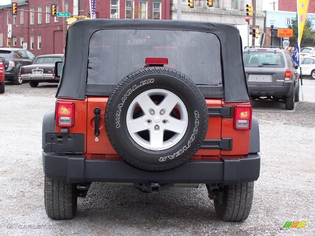 2009 Wrangler X 4x4 - Sunburst Orange Pearl Coat / Dark Slate Gray/Medium Slate Gray photo #6