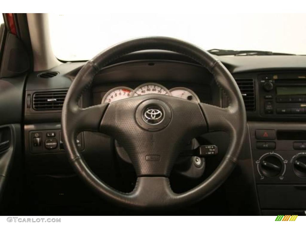 2007 Corolla S - Impulse Red Pearl / Dark Charcoal photo #10
