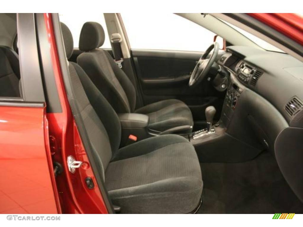 2007 Corolla S - Impulse Red Pearl / Dark Charcoal photo #14