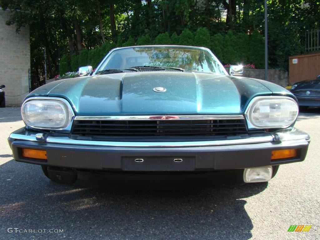 1993 XJ XJS Convertible - Kingfisher Blue Metallic / Champagne photo #2