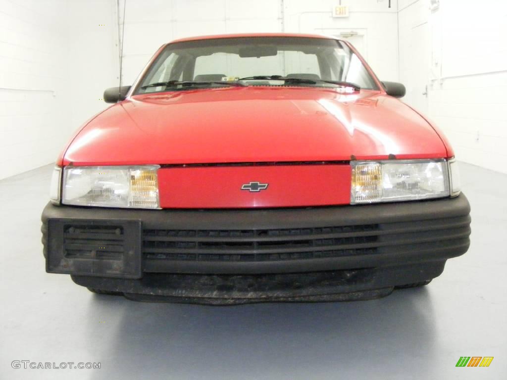 1991 Cavalier Coupe - Torch Red / Gray photo #2