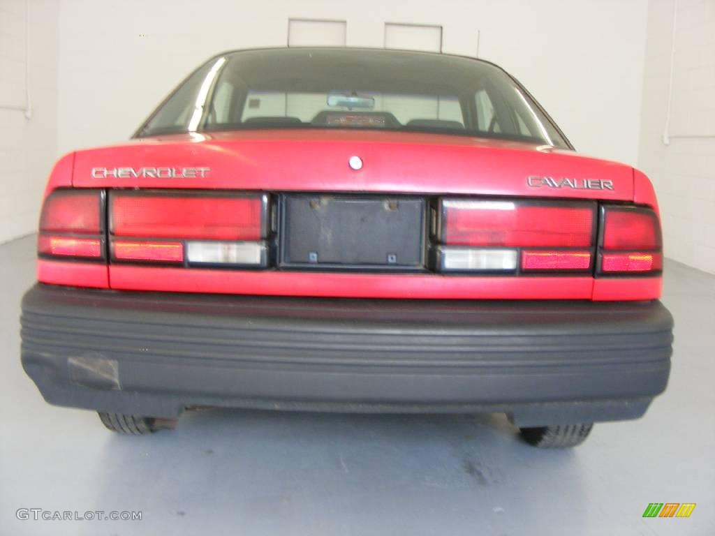 1991 Cavalier Coupe - Torch Red / Gray photo #5