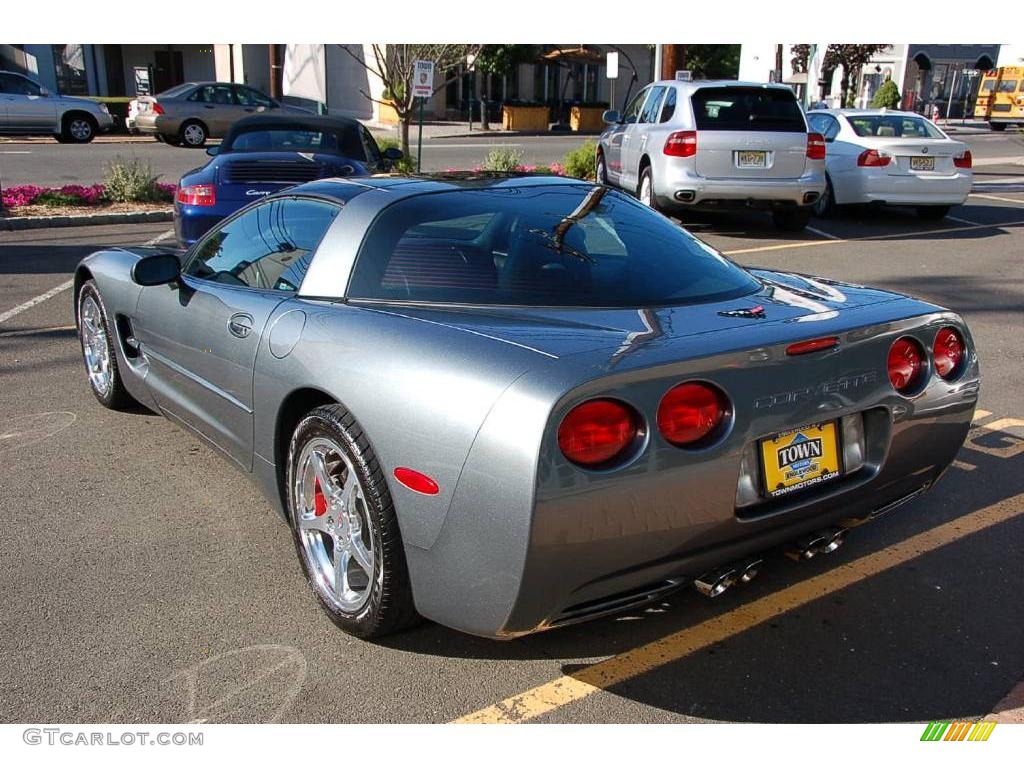 2004 Corvette Coupe - Medium Spiral Gray Metallic / Black photo #13