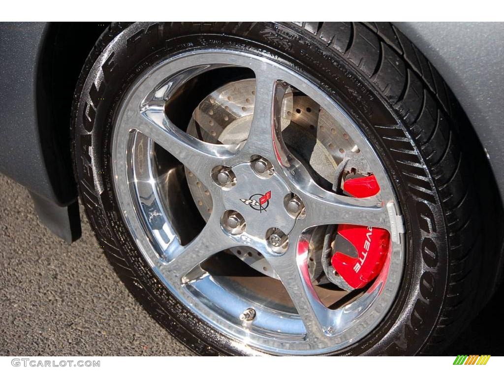 2004 Corvette Coupe - Medium Spiral Gray Metallic / Black photo #16