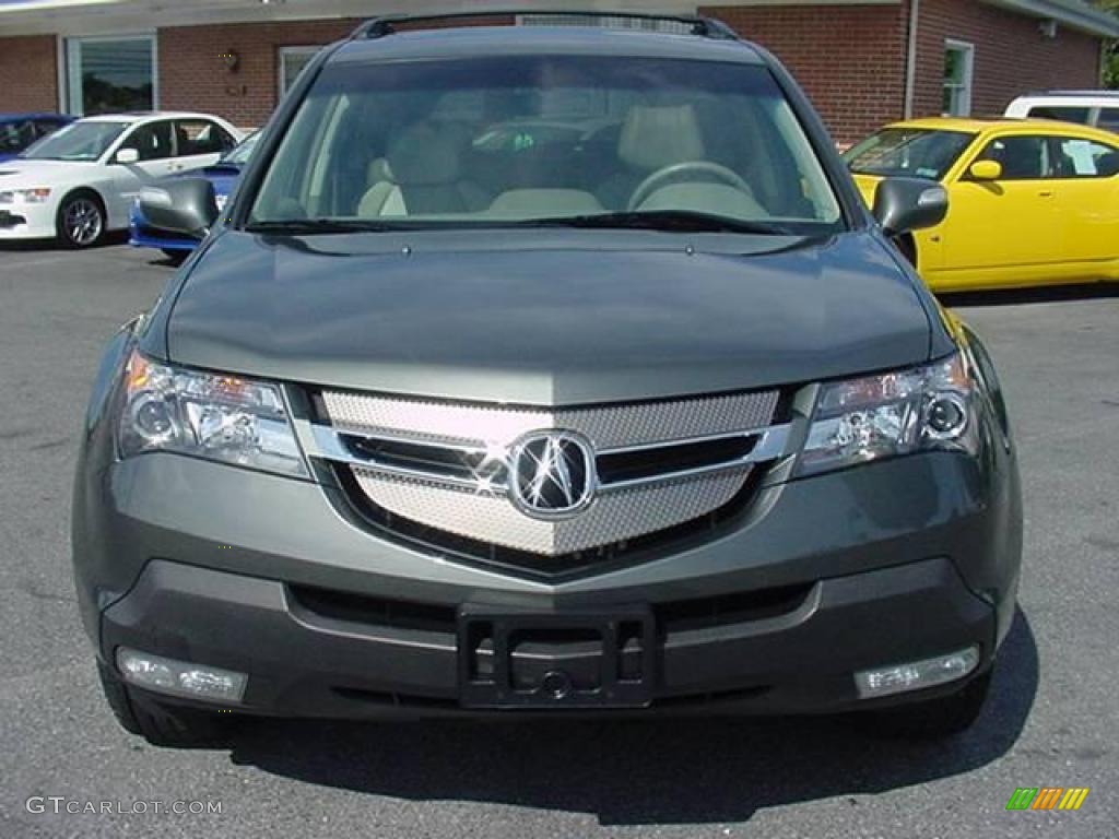 2007 MDX Technology - Nimbus Gray Metallic / Taupe photo #2
