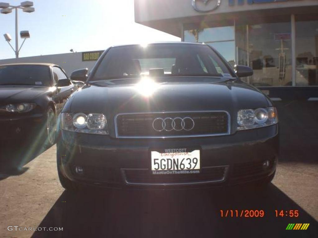 2004 A4 1.8T Sedan - Dolphin Grey Metallic / Black photo #1