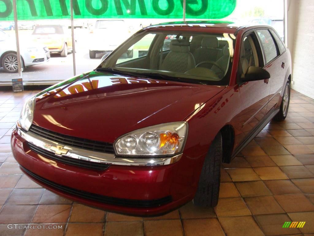 2005 Malibu Maxx LS Wagon - Sport Red Metallic / Neutral Beige photo #4