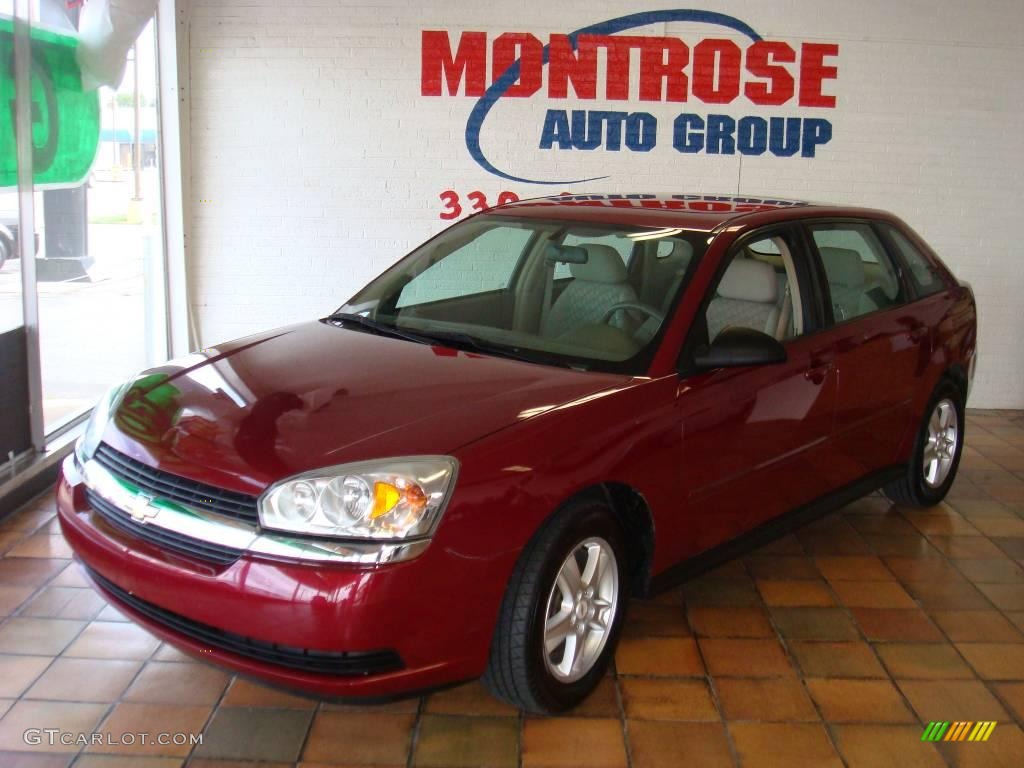 2005 Malibu Maxx LS Wagon - Sport Red Metallic / Neutral Beige photo #5