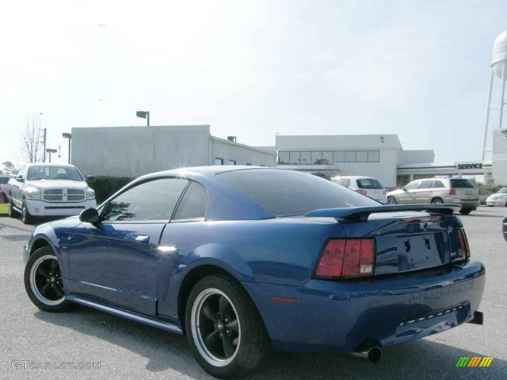 2002 Mustang GT Coupe - Sonic Blue Metallic / Dark Charcoal photo #3