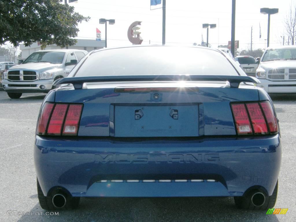 2002 Mustang GT Coupe - Sonic Blue Metallic / Dark Charcoal photo #4