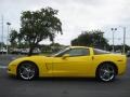 2007 Velocity Yellow Chevrolet Corvette Coupe  photo #3