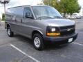 2009 Graystone Metallic Chevrolet Express 2500 Cargo Van  photo #2