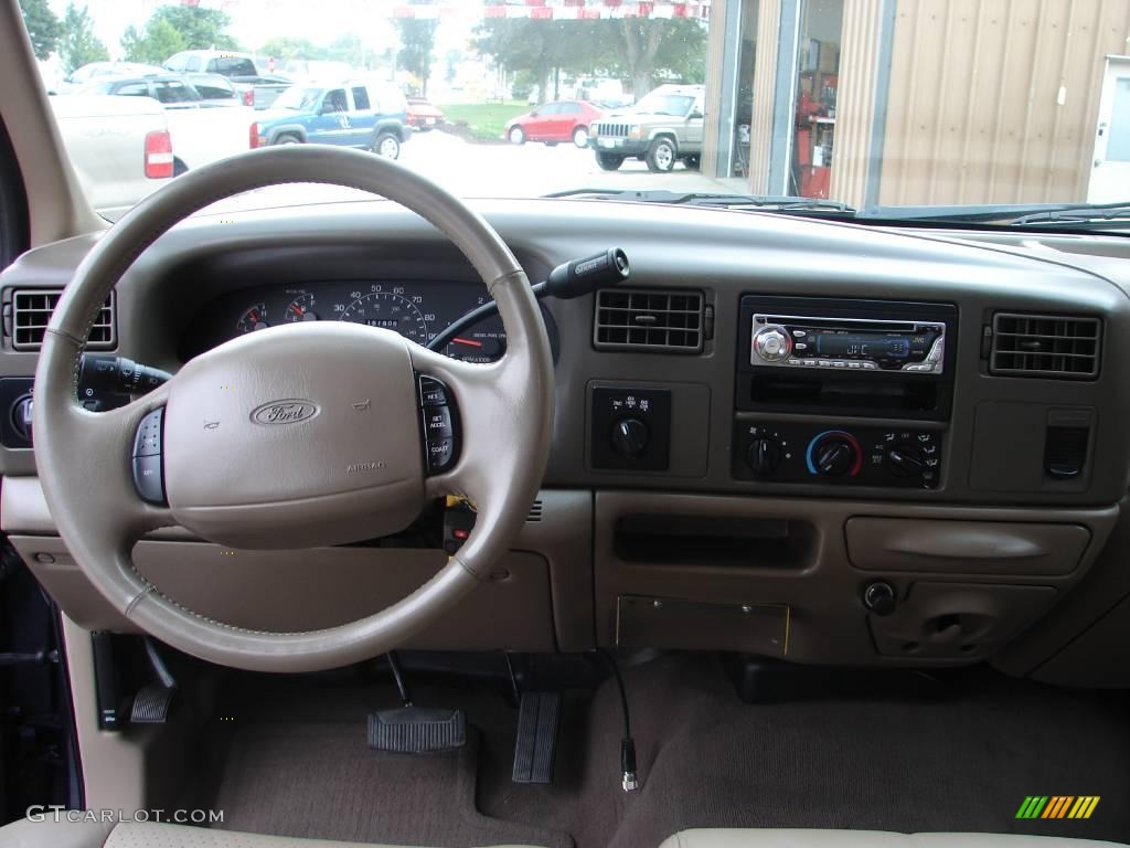 2001 F250 Super Duty Lariat Super Crew 4x4 - True Blue Metallic / Medium Parchment photo #12