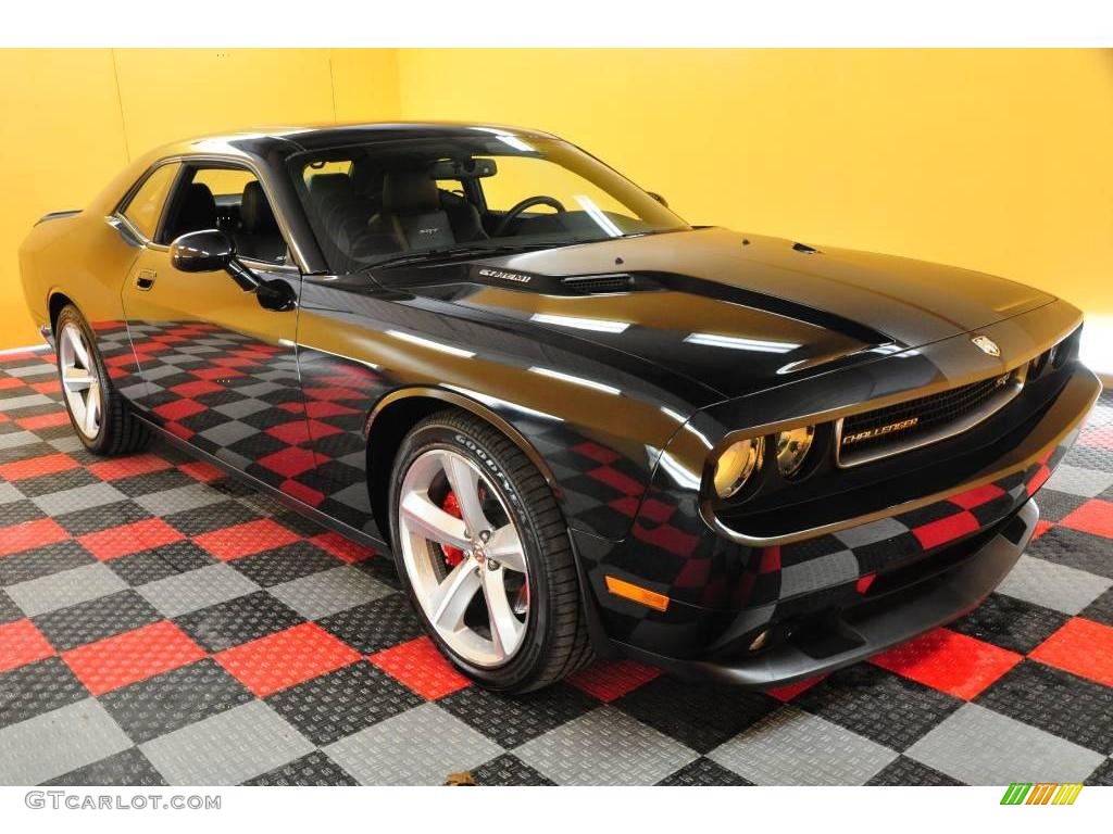 2008 Challenger SRT8 - Brilliant Black Crystal Pearl / Dark Slate Gray photo #1