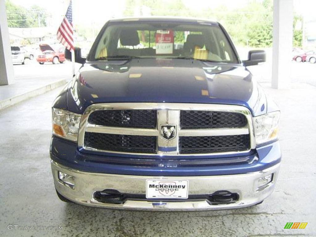 2009 Ram 1500 SLT Quad Cab 4x4 - Deep Water Blue Pearl / Dark Slate/Medium Graystone photo #7