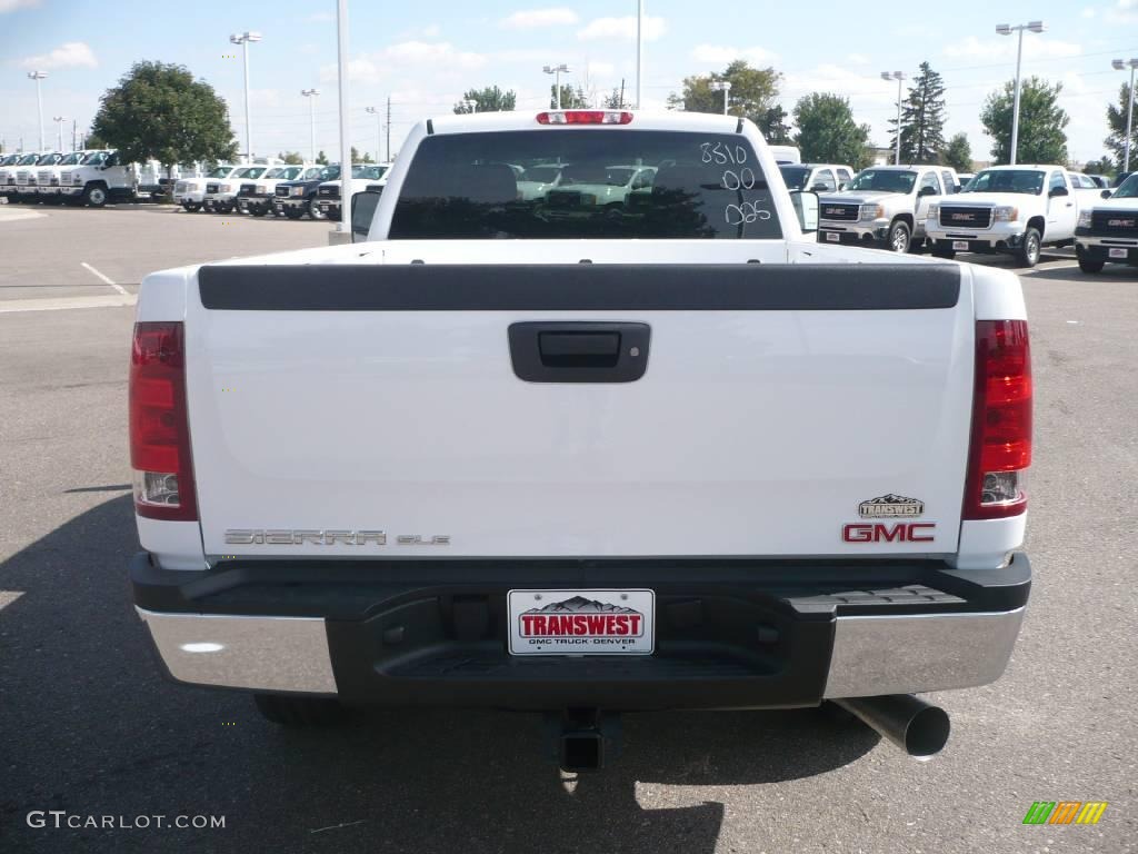 2009 Sierra 2500HD SLE Extended Cab 4x4 - Summit White / Ebony photo #4