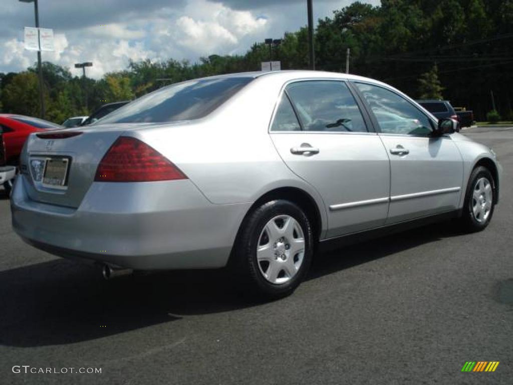 2007 Accord LX Sedan - Alabaster Silver Metallic / Black photo #6