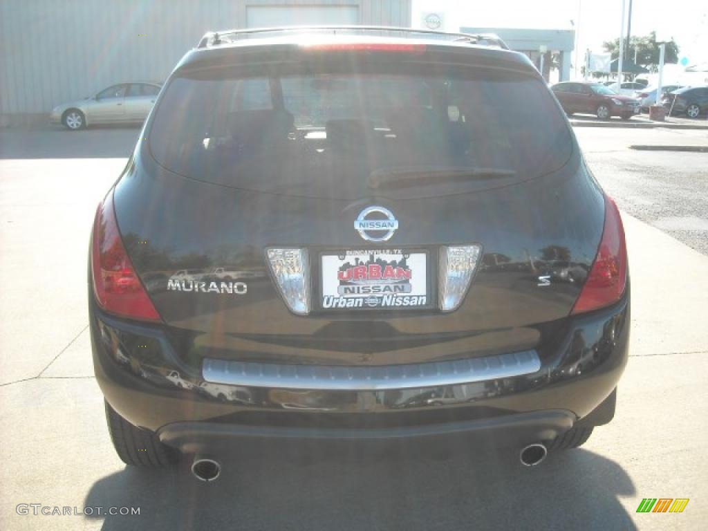 2006 Murano S - Super Black / Cafe Latte photo #5