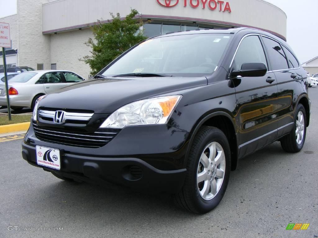 2008 CR-V EX - Nighthawk Black Pearl / Black photo #1