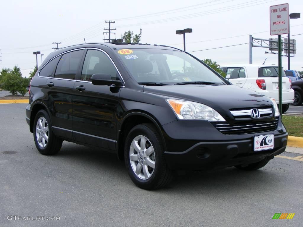 2008 CR-V EX - Nighthawk Black Pearl / Black photo #2