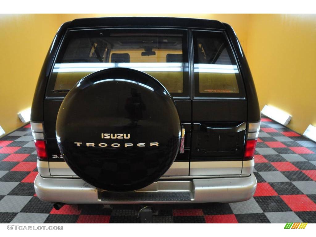 2000 Trooper Limited 4x4 - Ebony Black / Beige photo #5