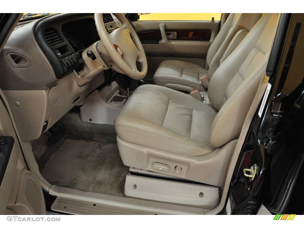 2000 Trooper Limited 4x4 - Ebony Black / Beige photo #14