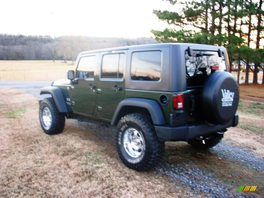 2008 Wrangler Unlimited X 4x4 - Jeep Green Metallic / Dark Slate Gray/Med Slate Gray photo #8