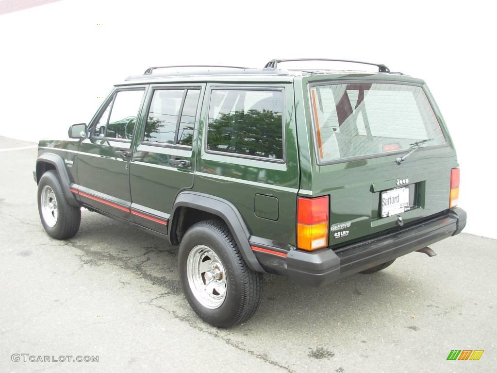 1996 Cherokee Sport - Moss Green Pearl / Gray photo #3