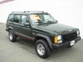 1996 Moss Green Pearl Jeep Cherokee Sport  photo #7