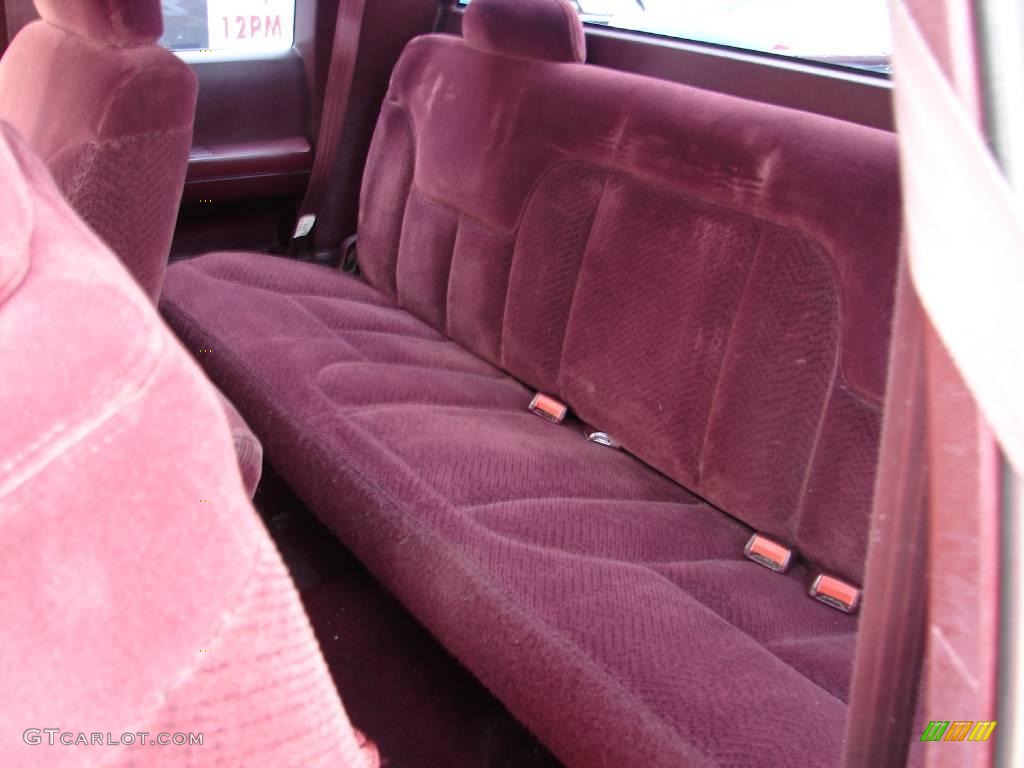 1995 Sierra 1500 SLE Extended Cab 4x4 - Dark Hunt Club Red Metallic / Burgundy photo #4