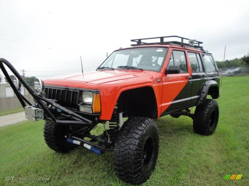Orange/Black Jeep Cherokee