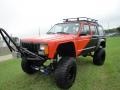 1992 Orange/Black Jeep Cherokee Sport 4x4  photo #1