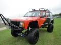 Orange/Black 1992 Jeep Cherokee Sport 4x4