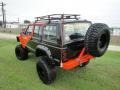 1992 Orange/Black Jeep Cherokee Sport 4x4  photo #3