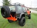 1992 Orange/Black Jeep Cherokee Sport 4x4  photo #5
