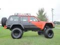 1992 Orange/Black Jeep Cherokee Sport 4x4  photo #6