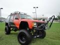 1992 Orange/Black Jeep Cherokee Sport 4x4  photo #7