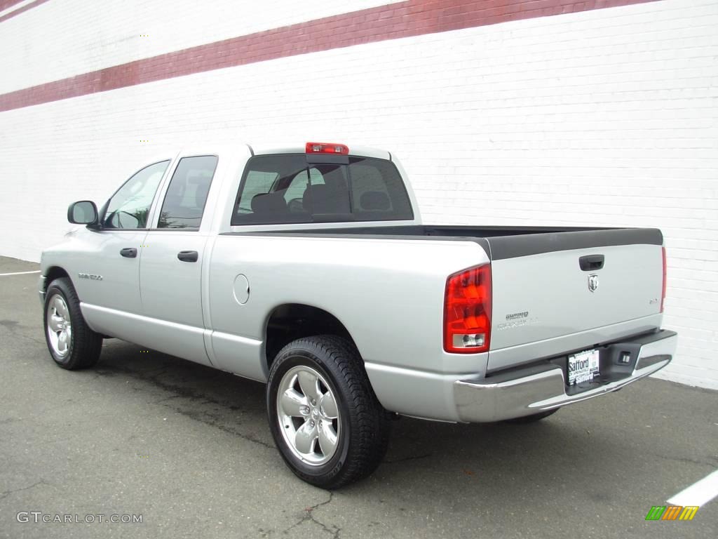 2005 Ram 1500 SLT Quad Cab - Bright Silver Metallic / Dark Slate Gray photo #3