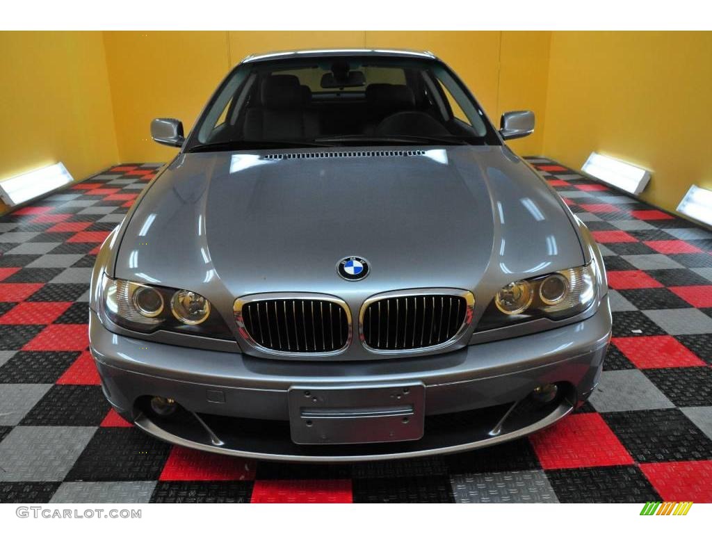 2004 3 Series 330i Coupe - Silver Grey Metallic / Black photo #2