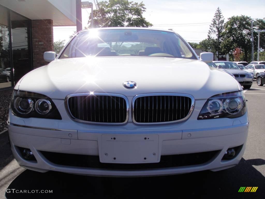 2007 7 Series 750Li Sedan - Alpine White / Beige photo #2