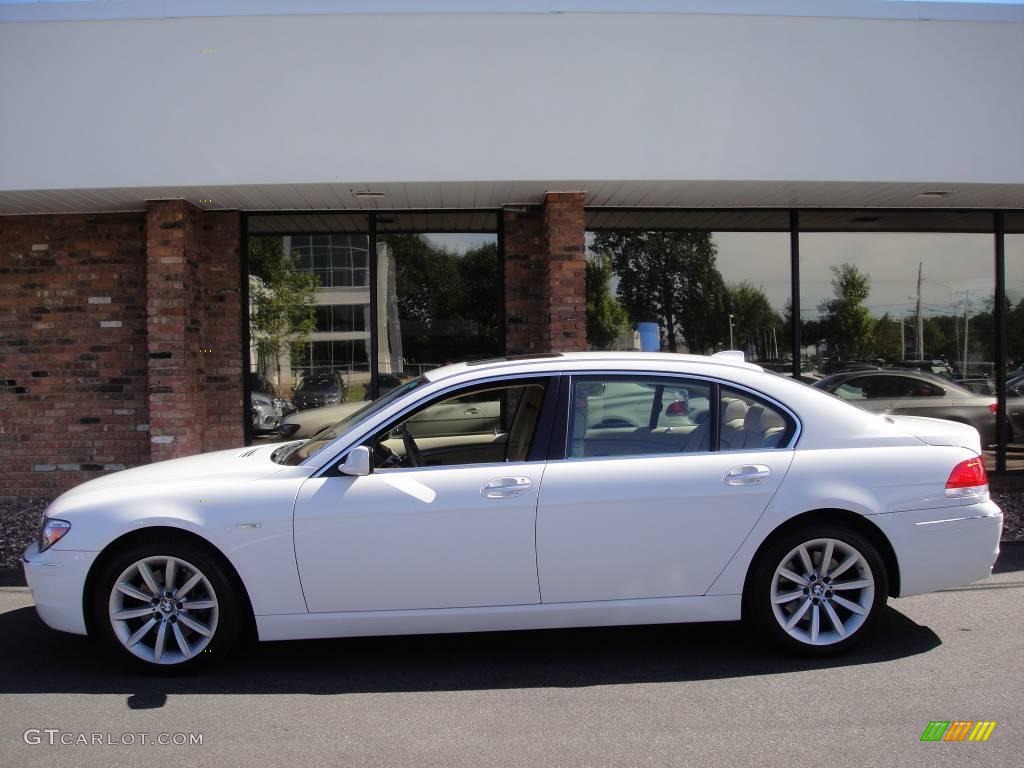 2007 7 Series 750Li Sedan - Alpine White / Beige photo #3