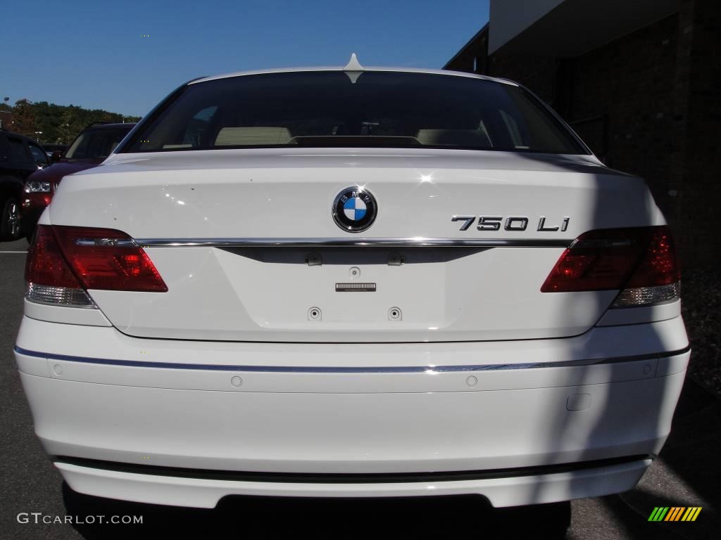 2007 7 Series 750Li Sedan - Alpine White / Beige photo #5