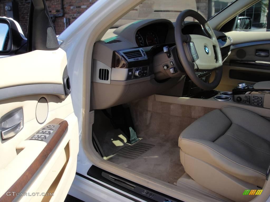 2007 7 Series 750Li Sedan - Alpine White / Beige photo #10