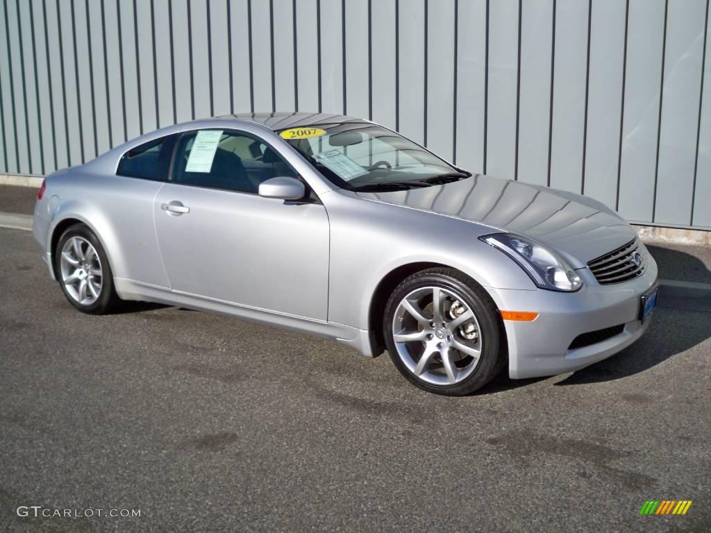 Liquid Platinum Metallic 2007 Infiniti G 35 Coupe Exterior Photo #1867017
