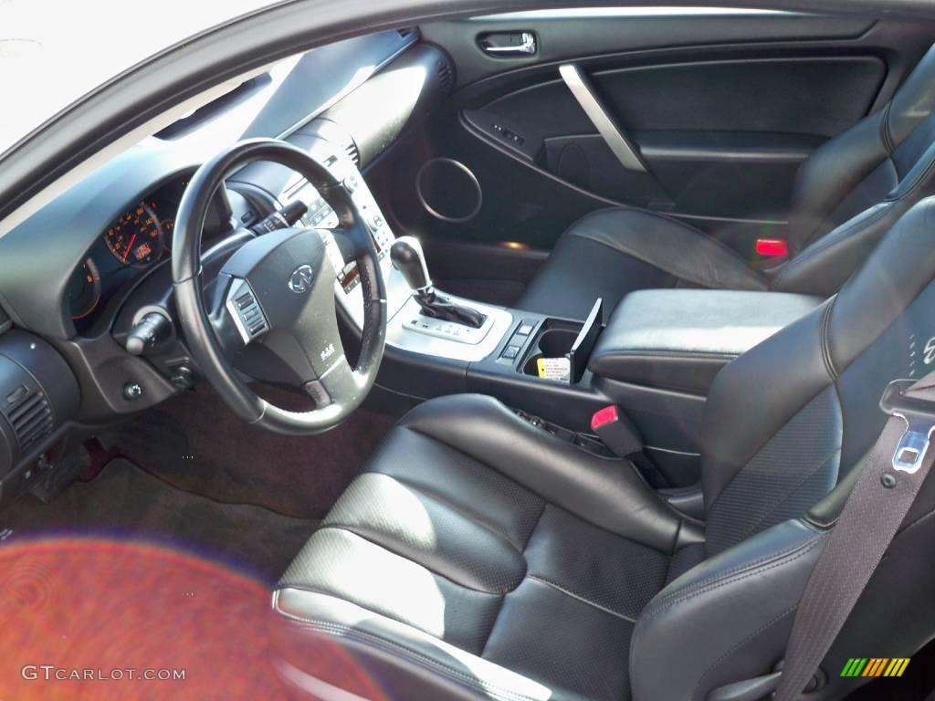 Graphite Black Interior 2007 Infiniti G 35 Coupe Photo #1867032