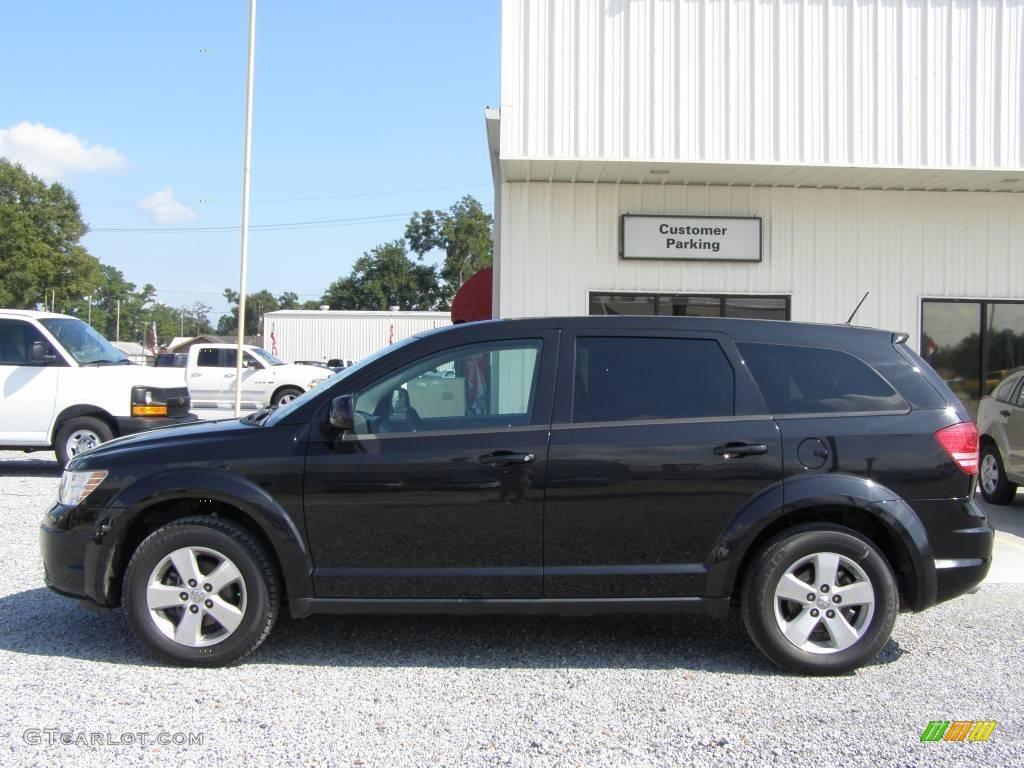 2009 Journey SXT - Brilliant Black Crystal Pearl / Dark Slate Gray/Light Graystone photo #2