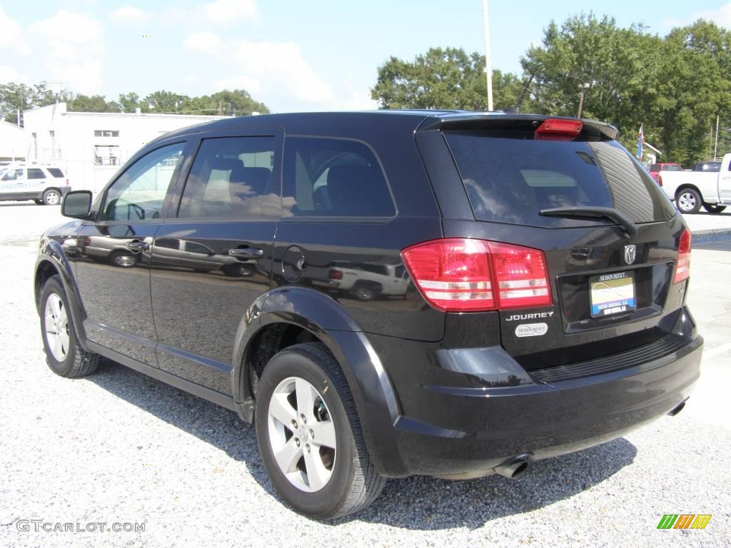 2009 Journey SXT - Brilliant Black Crystal Pearl / Dark Slate Gray/Light Graystone photo #3